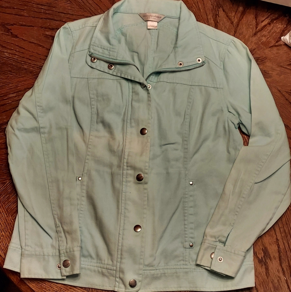 Christopher Banks Women's Aqua Dress Jacket